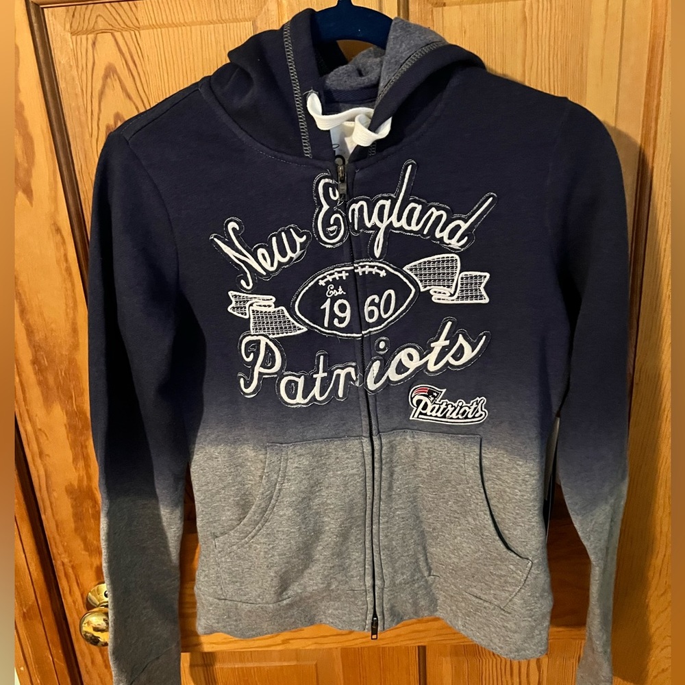 New England Patriots zip up hoodie